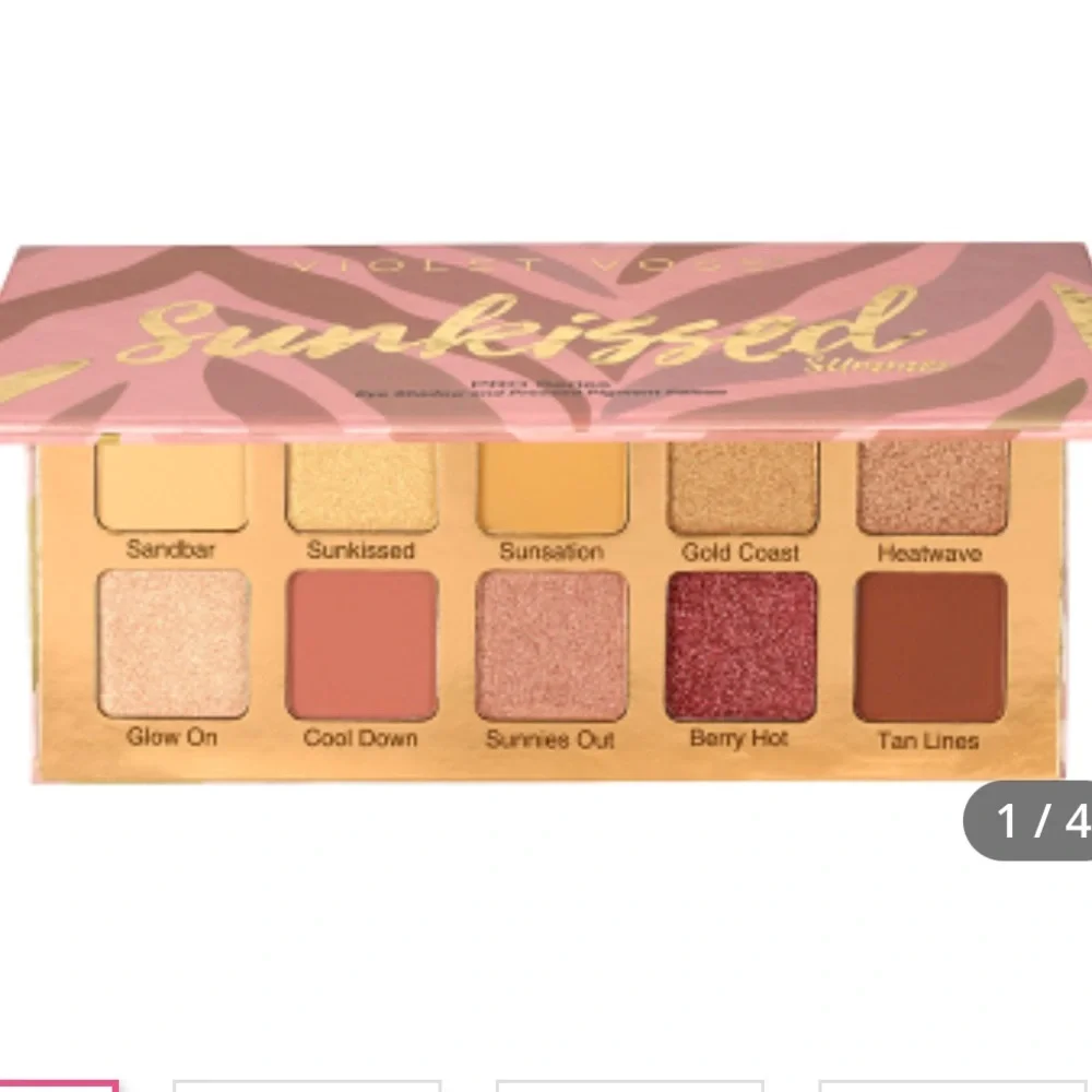 VIOLET VOSS Sunkissed Summer Eye Shadow and Pressed Pigment Palette $37 NIB
